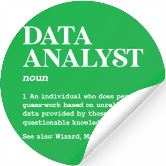 Data Analyst Definition Stickers