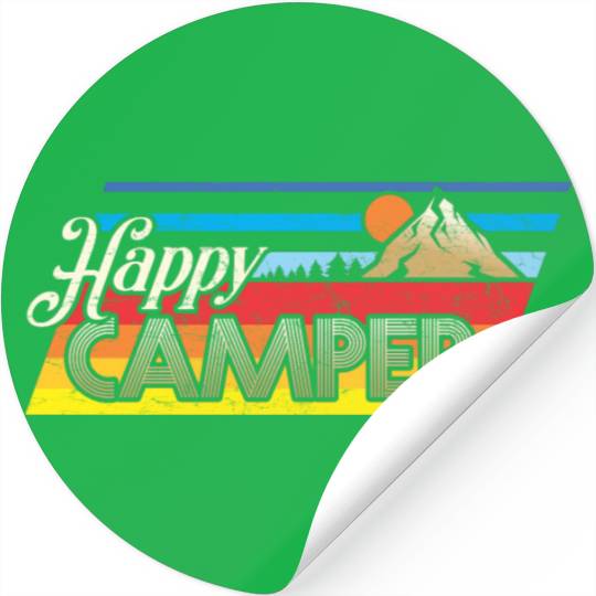 Happy Camper Stickers