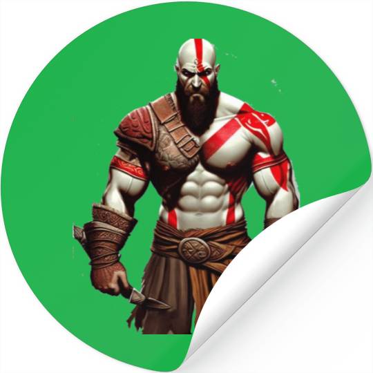iconic Kratos, the God of War Stickers