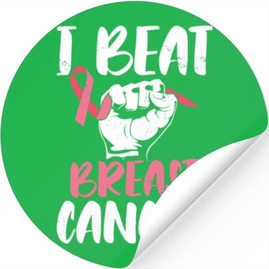 I Beat Breast Cancer Survivor Breast Cancer Stickers