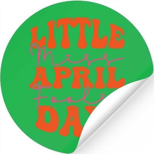 Little Miss April Fools Day Stickers