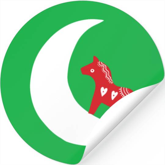 Sverige Sweden Swedish Dala Horse Dalecarlian Stickers