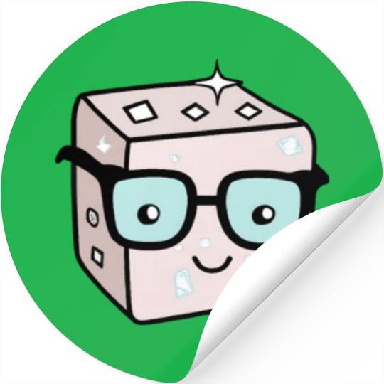 Sweet Sugar Sugar Cubes Nerd Refined Stickers