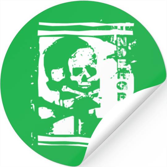 UNDERGROUND skull PUNK design Stickers