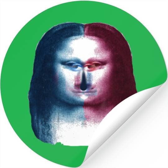 Monalisa Concept Leonardo Da Vinci Stickers
