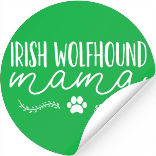 Irish Wolfhound Dog Mom Stickers