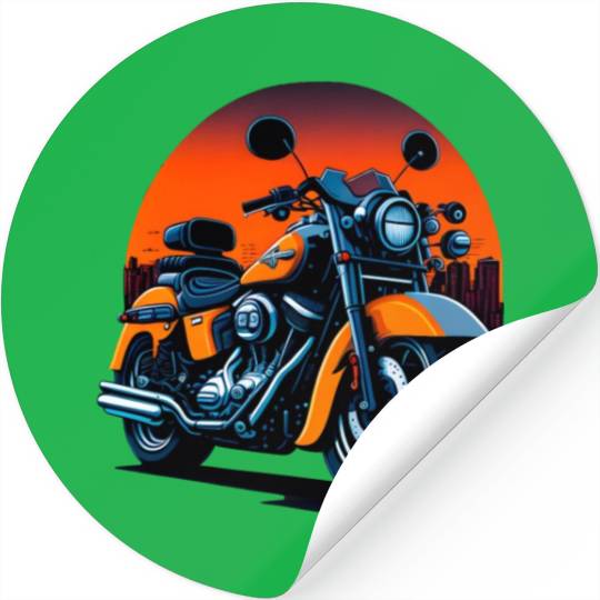Motorcycle illustration Stickers