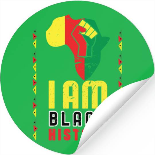 I Am Black History Equality Stickers