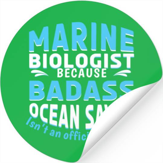 Save Nature Oceans Day Earth Day Marine Biologist Stickers
