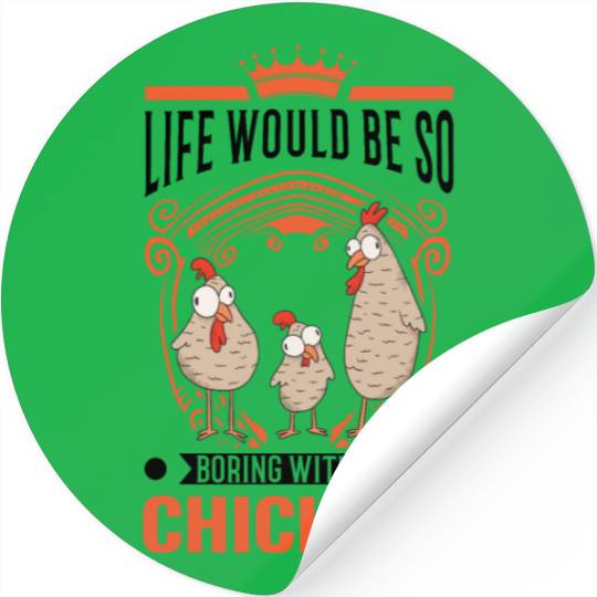 Chickens Chicken Farm Farmer Stickers