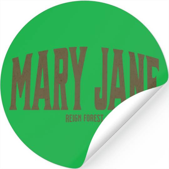 Mary Jane Marijuana Funny Graphic Stickers Stickers