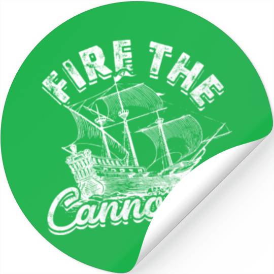 fire the cannons! - Pirate Stickers
