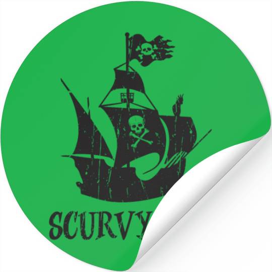 Scurvy dog! - Pirate Stickers