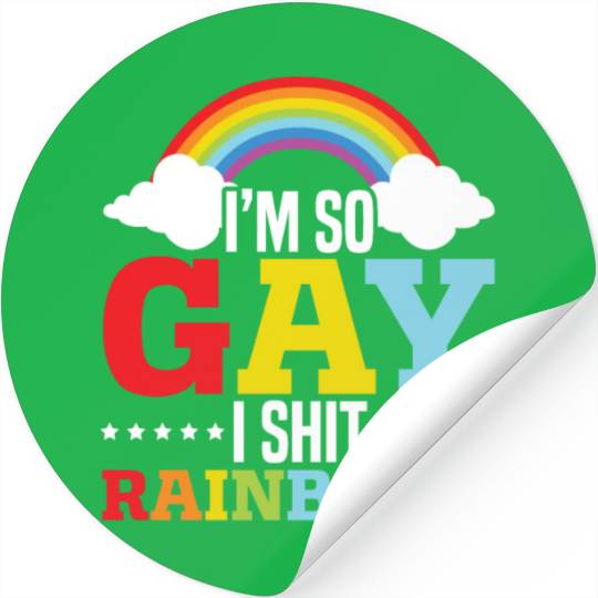 Gay Rights Rainbow Pride Month LGBTQ Gay Pride Stickers