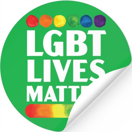 LGBT Vibes Matter Rainbow Pride Month LGBTQ Gay Stickers