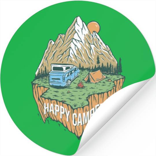 Happy Camper Explore The Nature Stickers