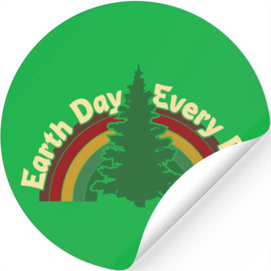 Earth Day Everyday Nature Conservation Awareness Stickers