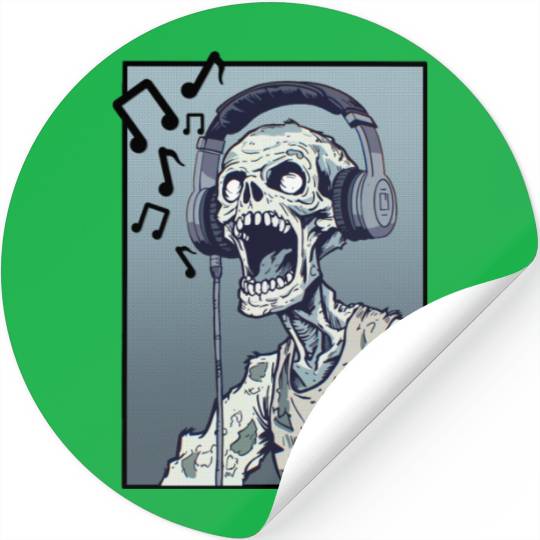Zombie Singing Stickers