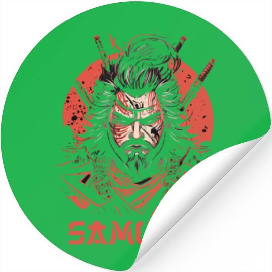 King Samurai Stickers