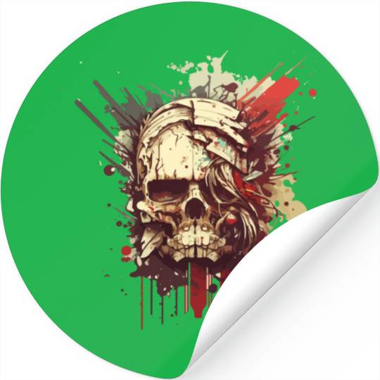 Blood Skull Stickers
