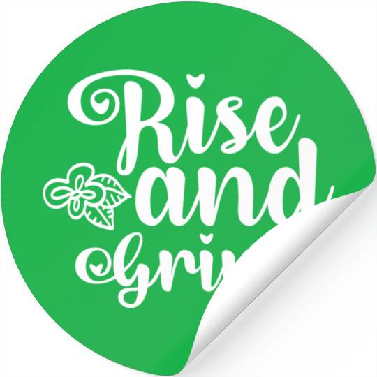 Rise and Grind Stickers