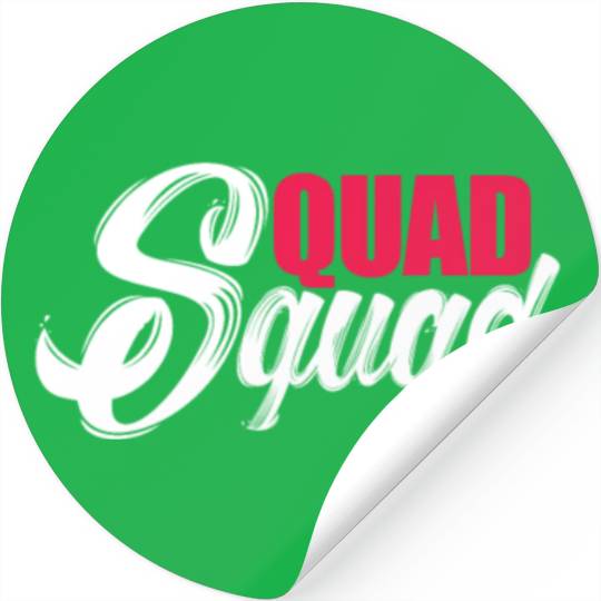 Quad Squad ATV Four Wheeler Rider Biker Stickers