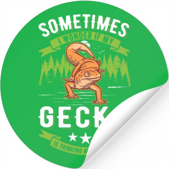Gecko Gift Leopard Stickers