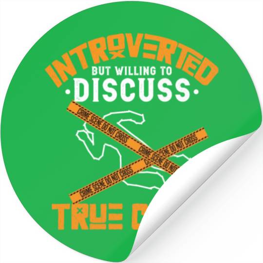 True Crime Murder Spy Crime Interest Gift Idea Stickers