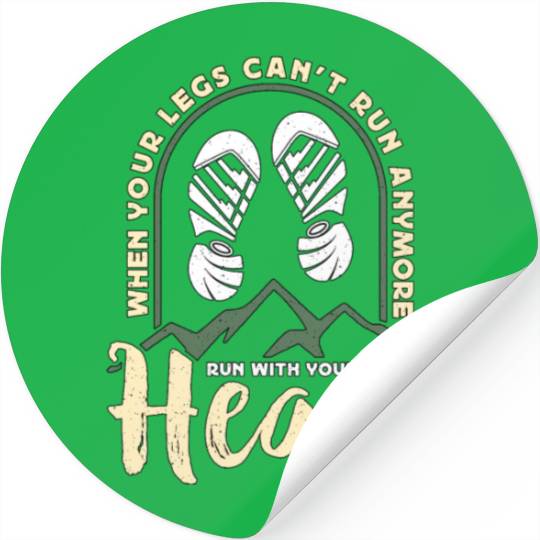 Cross Country Running When Your Legs Can't Race Stickers