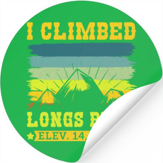 Longs Peak Climbing Summits Hiking lover Stickers