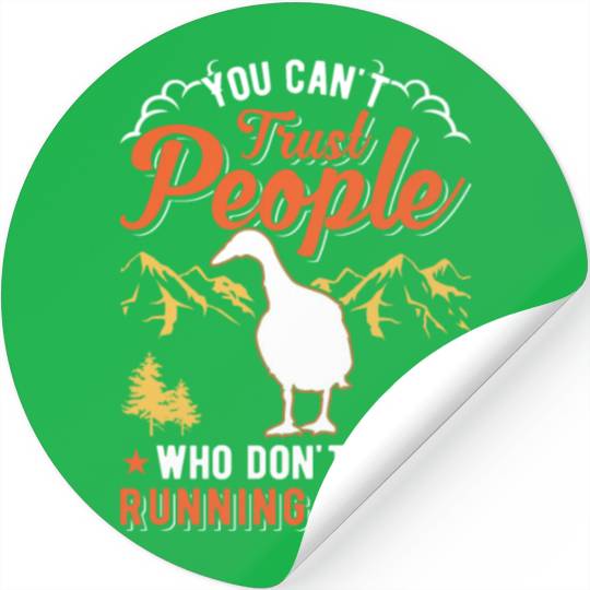 Indian Runner Gift Running Duck Stickers