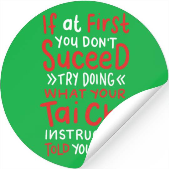 Tai Chi Instructor Stickers