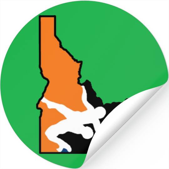Idaho Wrestling (State Colors) Stickers