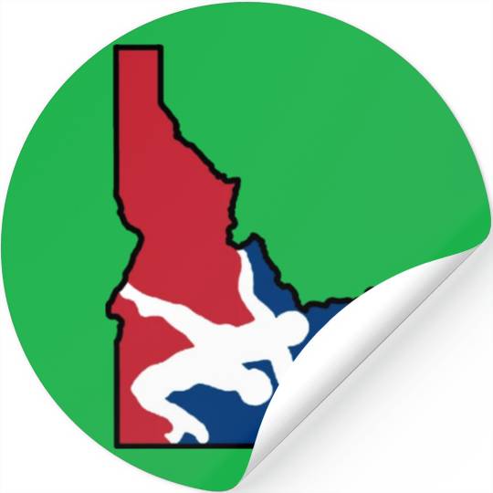 Idaho Wrestling (USA Colors) Stickers