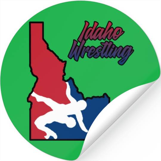 Idaho Wrestling (USA Colors) Stickers