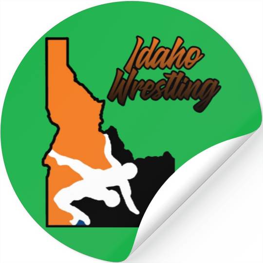 Idaho Wrestling (State Colors) Stickers