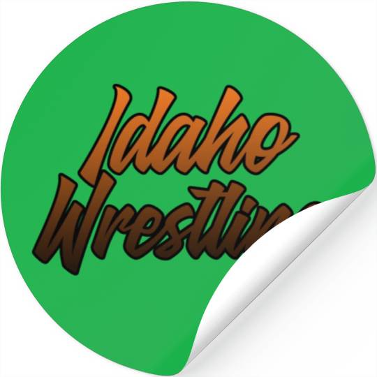 Idaho Wrestling (State Colors) Stickers