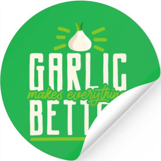 Garlic Garlic Cloves Garlic Lover Cooking Stickers