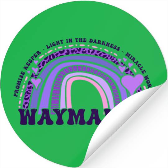 Waymaker Promise Keeper Miracle Worker - Jesus Stickers