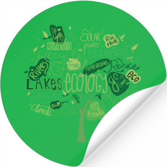 Earth Tree Pro Environment Nature Stickers