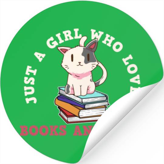 Book Cat Book Lover Cat Lover Stickers