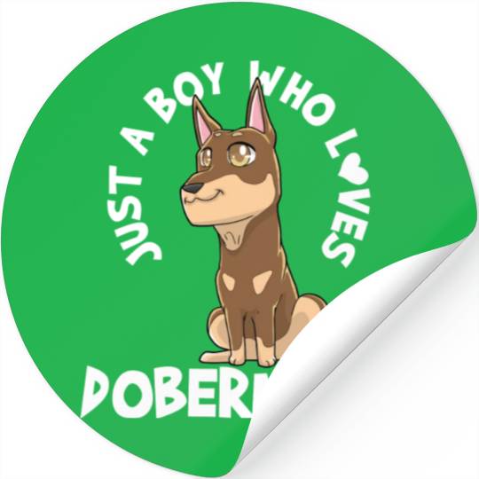 Doberman Doberman Lover Kawaii Stickers