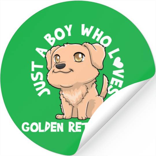 Golden Retriever Dog Lover Kawaii Stickers