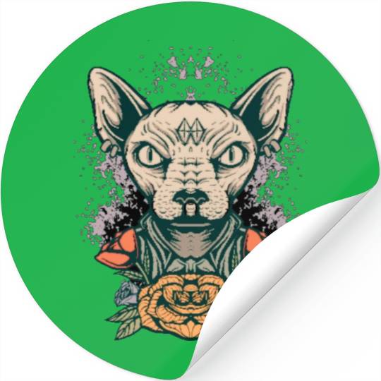Angry Sphynx Stickers