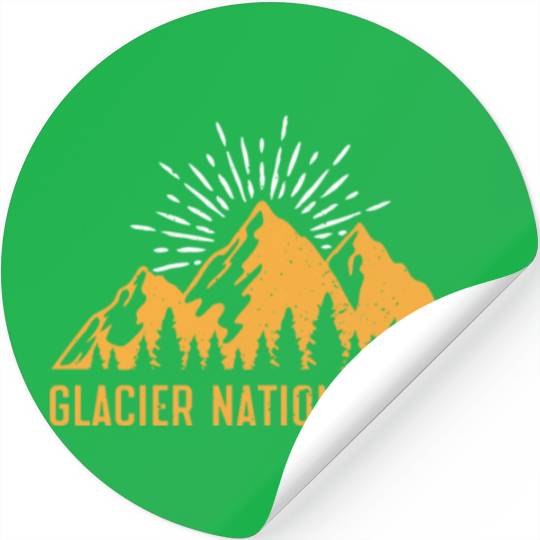 Glacier National Park Mountaineers Mountain lover Stickers