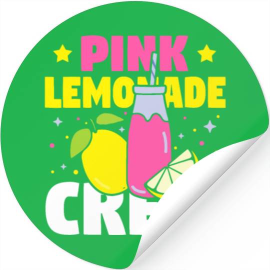 Funny Pink Lemonade Crew Lemon Juice Bossfruit lov Stickers