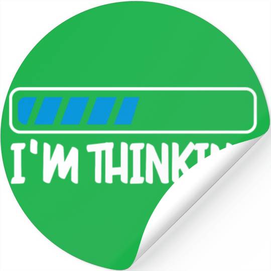 I'm Thinking Computer Scientist Programmer Cloud Stickers