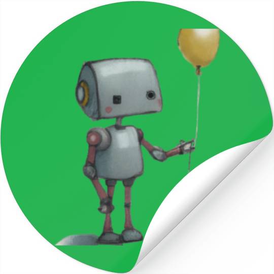 Sad Robot Stickers