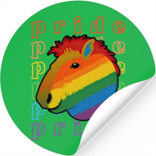 Pride Capybara Stickers