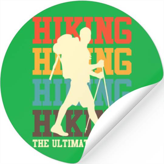 Wanderlust Ultimate Leg Day Mountain Fan Hiking Stickers